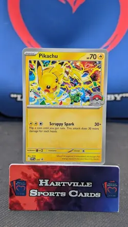Pokemon Pikachu TCG Promo Card SVP225 2025 World Championships - Image 1
