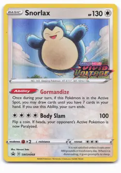 SWSH: Sword & Shield Promo Cards #SWSH068 Snorlax - Image 1