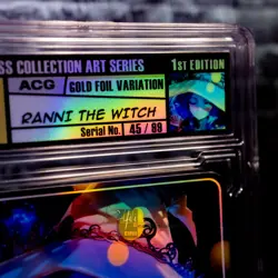 Ranni the Witch Waifu Card Encased #45/99 Gold Demigoddess Collection SLAB ACG - Image 3