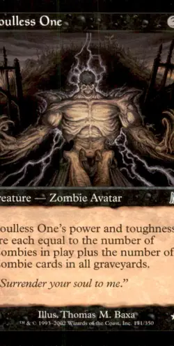 Soulless One LP Light Play Onslaught MTG [9644] - Image 1