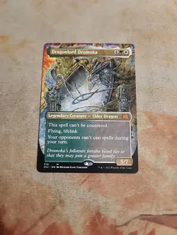 Dragonlord Dromoka Borderless Double Masters 2022 MTG NM - Image 1