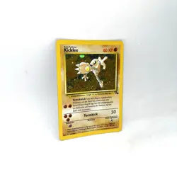 Pokemon German Hitmonlee Kicklee Fossil Holo Card 7/62 TCG Small Crease - Image 2
