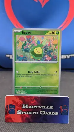 Budew (Master Ball Pattern) 004/131 - Sv:Prismatic Evolutions - Pokemon TCG NM - Image 1