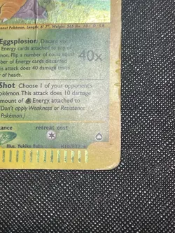 Pokemon Exeggutor Aquapolis Holo Card H10/H32 HP Condition - Image 4