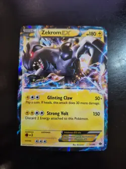 Zekrom EX 51/99 Next Destinies Ultra Rare Holo Pokemon Card LP - Image 1