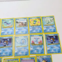 Vintage 2000s POKEMON Card Lot 14 Water Type NO HOLOS Squirtle Poliwag Starmie - Image 3