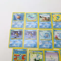 Vintage 2000s POKEMON Card Lot 14 Water Type NO HOLOS Squirtle Poliwag Starmie - Image 4