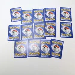 Vintage 2000s POKEMON Card Lot 14 Water Type NO HOLOS Squirtle Poliwag Starmie - Image 5