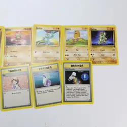 Vintage 2000s POKEMON Card Lot 11 Mix NO HOLOS Machop Trainer Baltoy Diglett - Image 3