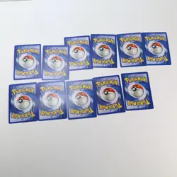 Vintage 2000s POKEMON Card Lot 11 Mix NO HOLOS Machop Trainer Baltoy Diglett - Image 4