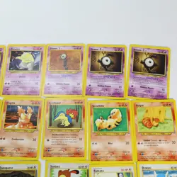 Vintage 2000s POKEMON Card Lot 15 Mix NO HOLOS Ponyta Exeggcute Growlithe Unown - Image 4