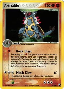 Pokemon TCG Armaldo Ex Power Keepers Holo Rare 3/108 VLP - Image 1