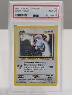 2000 POKEMON NEO GENESIS #9 LUGIA-HOLO PSA 8 - Image 1