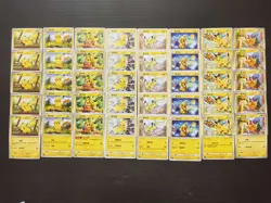 40 Lot Pokemon TCG S-Chinese with 8 different Pikachu SE58 - Image 1