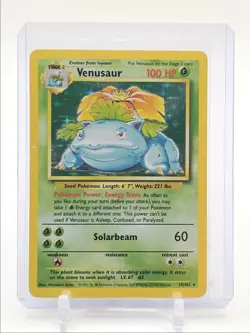 VENUSAUR 1999 POKEMON ORIGINAL BASE SET RARE HOLO 15/102 Q5282 - Image 1