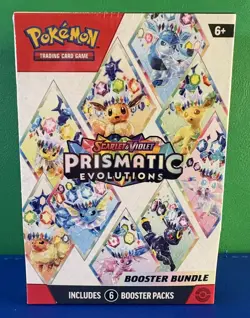 Pokemon TCG Prismatic Evolutions Booster Bundle - 6 Packs - SEALED - Image 1