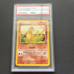 1999 POKEMON GAME #46 CHARMANDER PSA 8 - Image 1
