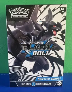 Pokemon TCG Black Bolt Booster Bundle - 6 Packs - SEALED - Image 1