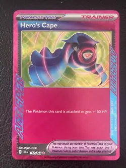 Pokemon TCG Hero's Cape 152/162 Ace Spec NM Temporal Forces - Image 1