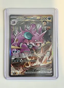 Pokemon TCG Team Rockets Nidoking EX 233/182 Destined Rivals SIR - Image 1