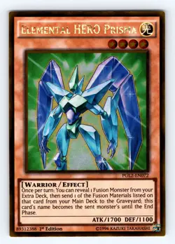 Yugioh Elemental HERO Prisma PGL2-EN072 Gold Rare - NM 💎 - Image 1
