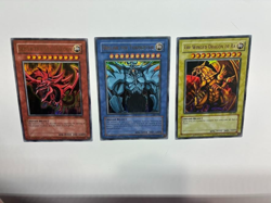 USA SELLER YuGiOh Ultra Rare Egyptian God Set GBI-001 GBI-002 GBI-003 NM - Image 3