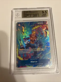 One Piece The Best Vol.2 Premium Marco PRB02-008 SR Alt Art BGS 9.5 Not PSA - Image 1
