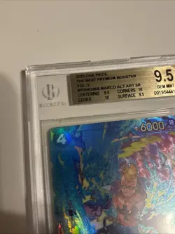 One Piece The Best Vol.2 Premium Marco PRB02-008 SR Alt Art BGS 9.5 Not PSA - Image 2
