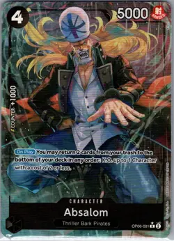 Absalom (Alt Art) OP06-081 English Wings of the Captain - One Piece Card - NM - Image 1
