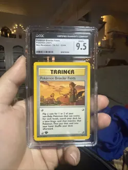 CGC 10 Pokemon Breeder Fields Neo Revelation 1st Edition 62/64 Pokemon Card - Image 1