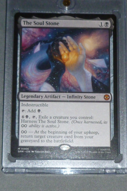 MAGIC THE GATHERING MTG: 1x MYTHIC RARE MARVEL SPIDERMAN THE SOUL STONE NM/M - Image 1