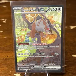 Pokemon TCG Bloodmoon Ursaluna EX Twilight Masquerade Card 216/167 - Image 1