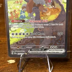 Pokemon TCG Bloodmoon Ursaluna EX Twilight Masquerade Card 216/167 - Image 2