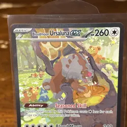 Pokemon TCG Bloodmoon Ursaluna EX Twilight Masquerade Card 216/167 - Image 3