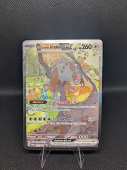 Pokemon TCG Bloodmoon Ursaluna EX Twilight Masquerade Card 216/167 - Image 1