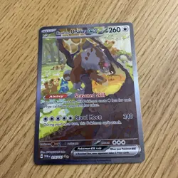 Pokemon TCG Bloodmoon Ursaluna EX Twilight Masquerade Card TWM 216/167 - Image 1