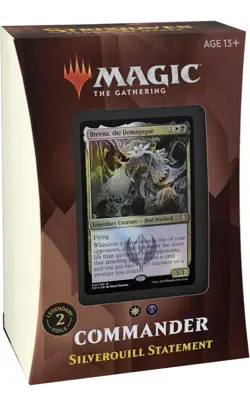 2021 Magic the Gathering Strixhaven Commander Deck Silverquill Statement Sealed 630509959020 - Image 1