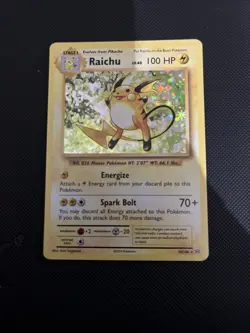 Pokemon XY Evolutions Raichu Holo Rare Reverse Holo Card 36/108 NM Condition - Image 1