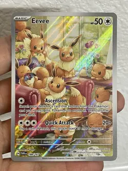 Pokemon TCG Eevee Card Twilight Masquerade IR 188/167 Near Mint Condition - Image 1