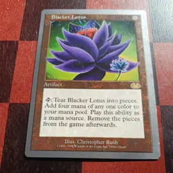 Mtg Blacker Lotus LP/NM Unglued Magic Card Rare - Image 1