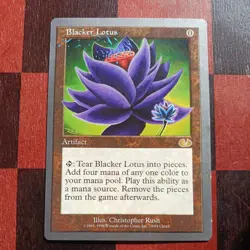 Mtg Blacker Lotus LP/NM Unglued Magic Card Rare - Image 2