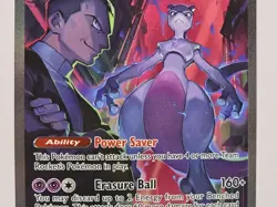 Team Rocket’s Mewtwo EX 231/182 Pokemon Card WOW 🔥 Destined Rivals - Image 3