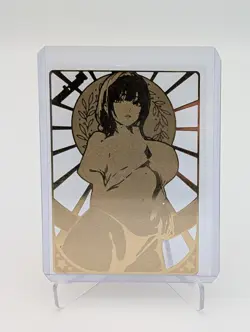 Makima Chainsaw Man Waifu Bikini Gold Metal Card Goddess Story Doujin Anime CCG - Image 2