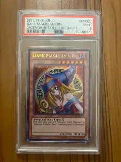 Yu-Gi-Oh! 2012 Dark Magician Girl - LCYW-EN022 - Secret Rare - PSA 9 - Image 1