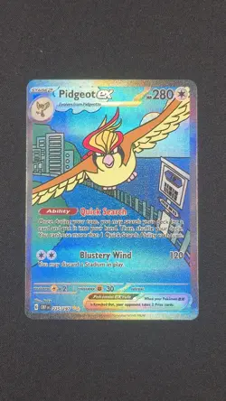 Pidgeot ex 225/197 Special Illustration Rare Obsidian Flames Pokemon TCG NM - Image 1