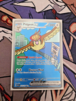 Pokemon TCG Pidgeot EX Obsidian Flames 225/197 - NM Illustration Rare - Image 1