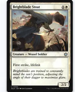 Brightblade Stoat U Bloomburrow 4 BLB - Image 1