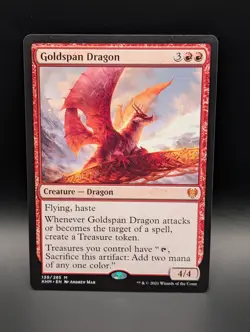 MTG - Goldspan Dragon - Non-Foil - Creature - KHM 139 - Mythic - NM - Image 1