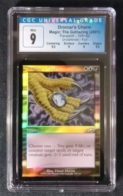 Mtg Dromar's Charm (CGC) 9 Q++ Planeshift Foil [2001] - Image 1