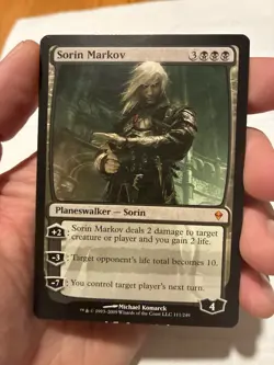 Sorin Markov Zendikar Regular LP MTG Magic the Gathering - Image 1